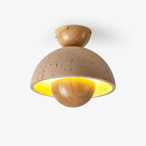 Nerio Travertine Ceiling Light - Simprolos
