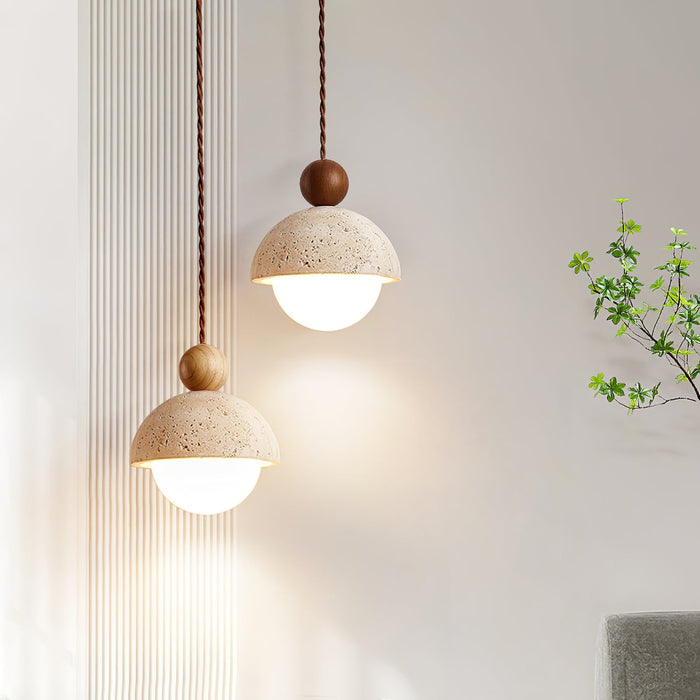 Niva Travertine Pendant Light - Simprolos