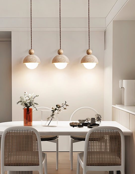 Niva Travertine Pendant Light - Simprolos