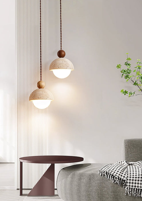 Niva Travertine Pendant Light - Simprolos