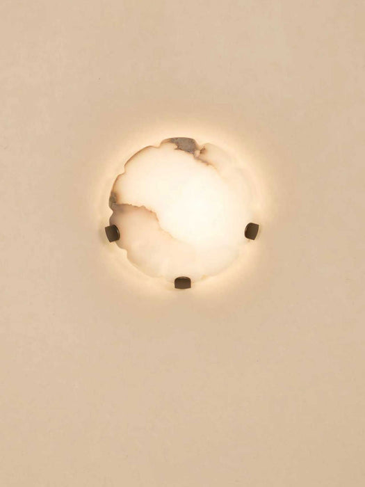 Noema Alabaster Wall Sconce - Simprolos