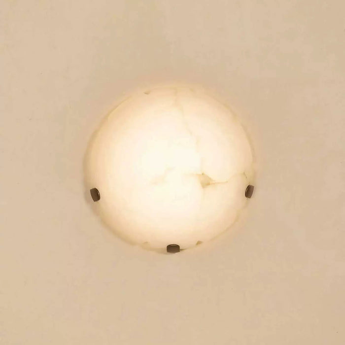 Noema Alabaster Wall Sconce - Simprolos