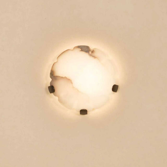 Noema Alabaster Wall Sconce - Simprolos