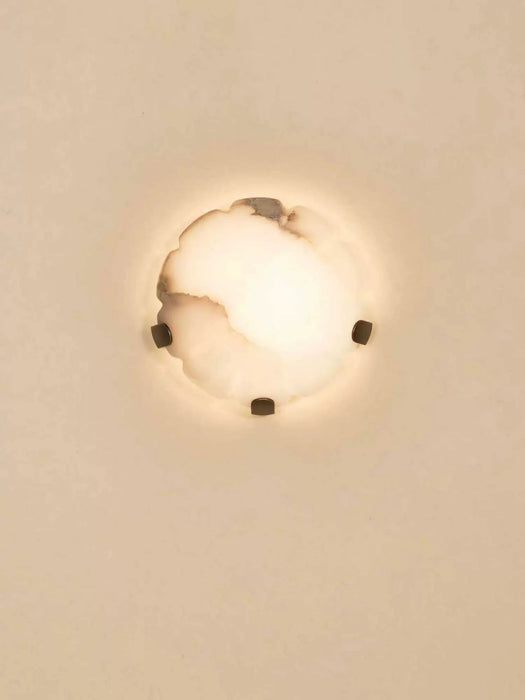 Noema Alabaster Wall Sconce - Simprolos