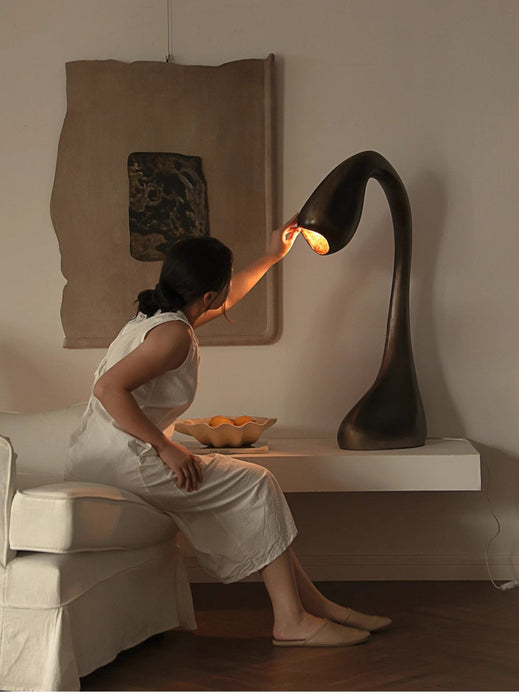 Noor Sculptural Table Lamp - Simprolos