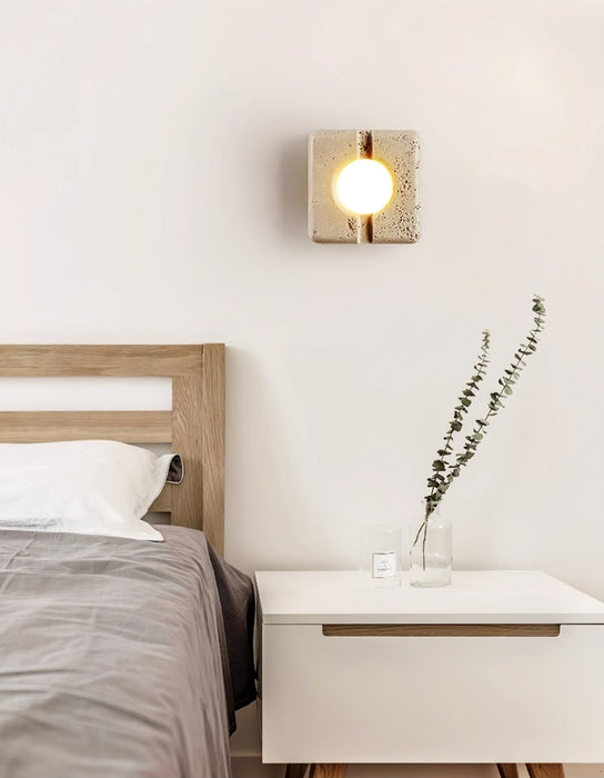 Nora Travertine Wall Light - Simprolos