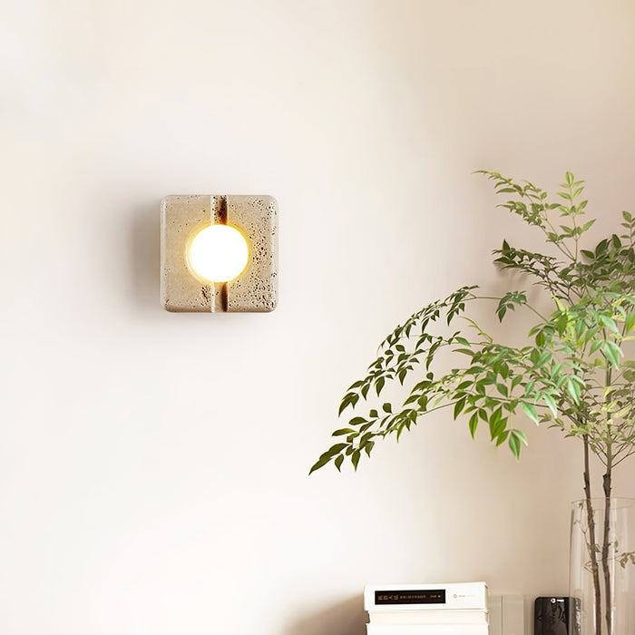 Nora Travertine Wall Light - Simprolos