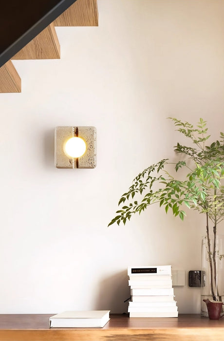 Nora Travertine Wall Light - Simprolos