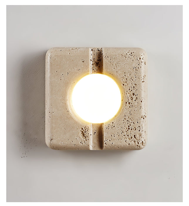 Nora Travertine Wall Light - Simprolos