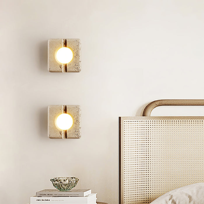 Nora Travertine Wall Light - Simprolos