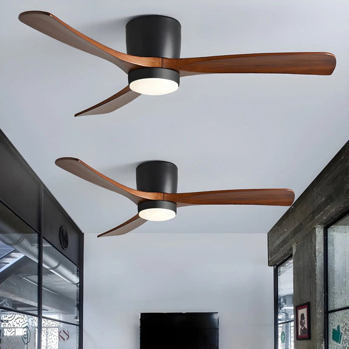 Nordic Wooden 42"/48" Ceiling Fan Light - Simprolos