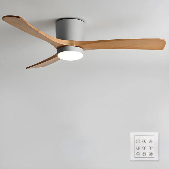 Nordic Wooden 42"/48" Ceiling Fan Light - Simprolos