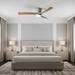 Nordic Wooden Ceiling Fan Light - Simprolos