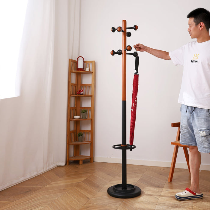 Nordic Wooden Coat Rack - Simprolos