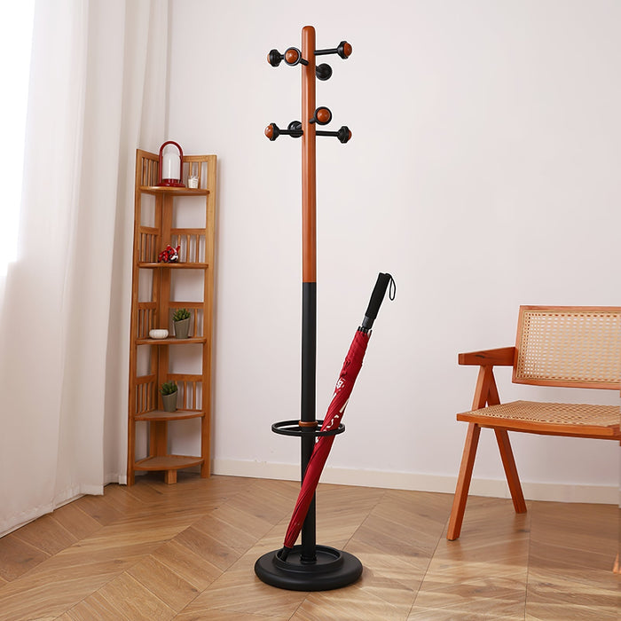 Nordic Wooden Coat Rack - Simprolos