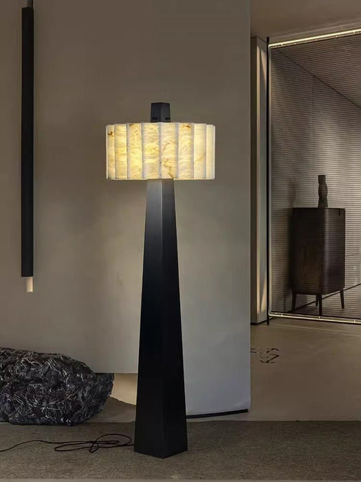 Obelisk Alabaster Floor Lamp - Simprolos