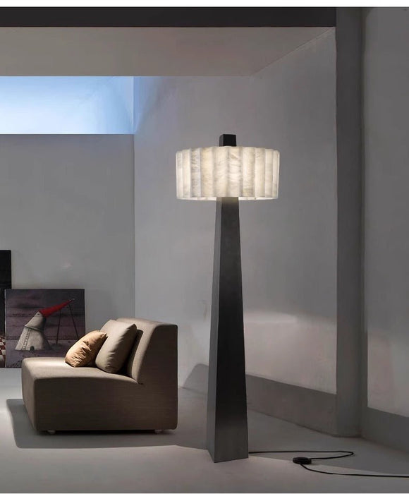 Obelisk Alabaster Floor Lamp - Simprolos