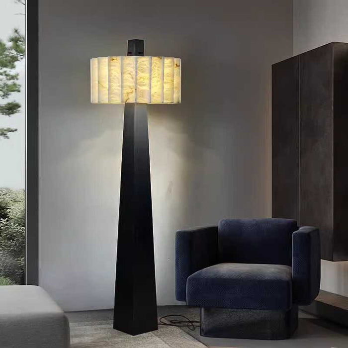 Obelisk Alabaster Floor Lamp - Simprolos