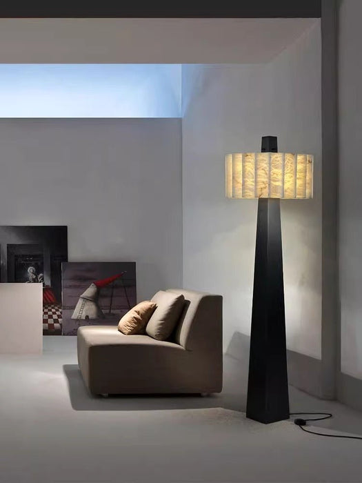Obelisk Alabaster Floor Lamp - Simprolos