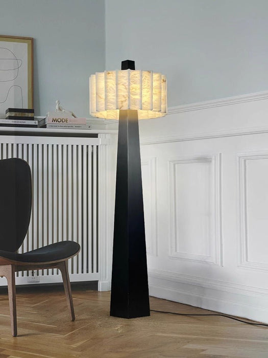 Obelisk Alabaster Floor Lamp - Simprolos