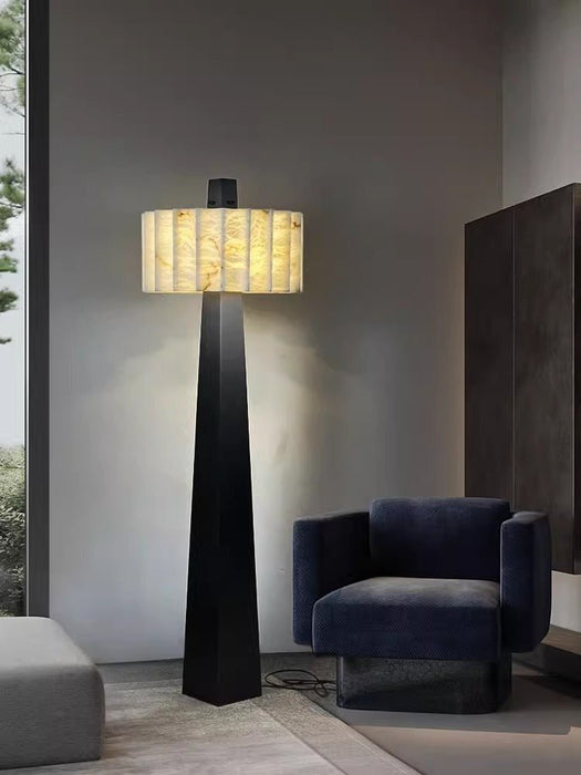 Obelisk Alabaster Floor Lamp - Simprolos