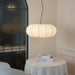 Oblate Silk Pendant Lamp - Simprolos