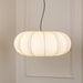 Oblate Silk Pendant Lamp - Simprolos