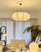 Oblate Silk Pendant Lamp - Simprolos