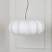 Oblate Silk Pendant Lamp - Simprolos