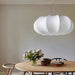 Oblate Silk Pendant Lamp - Simprolos