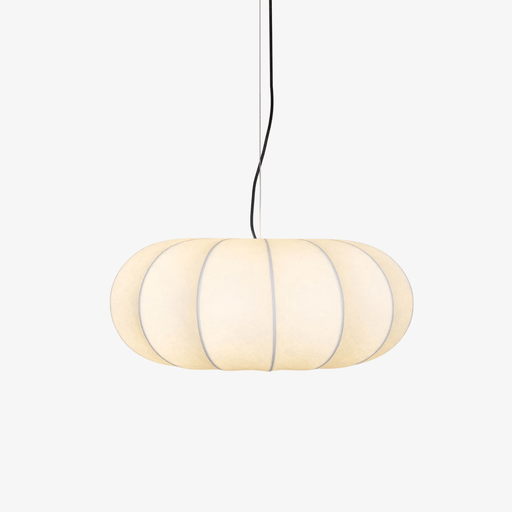 Oblate Silk Pendant Lamp - Simprolos