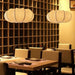 Oblate Silk Pendant Lamp - Simprolos
