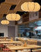 Oblate Silk Pendant Lamp - Simprolos