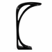 Obsidian Curve Floor Lamp - Simprolos