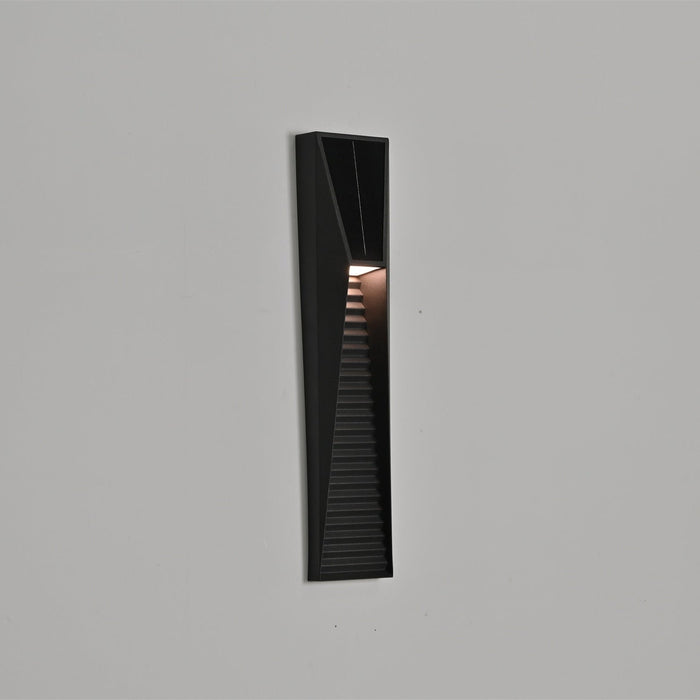 Obsidian Path Solar Outdoor Wall Light - Simprolos