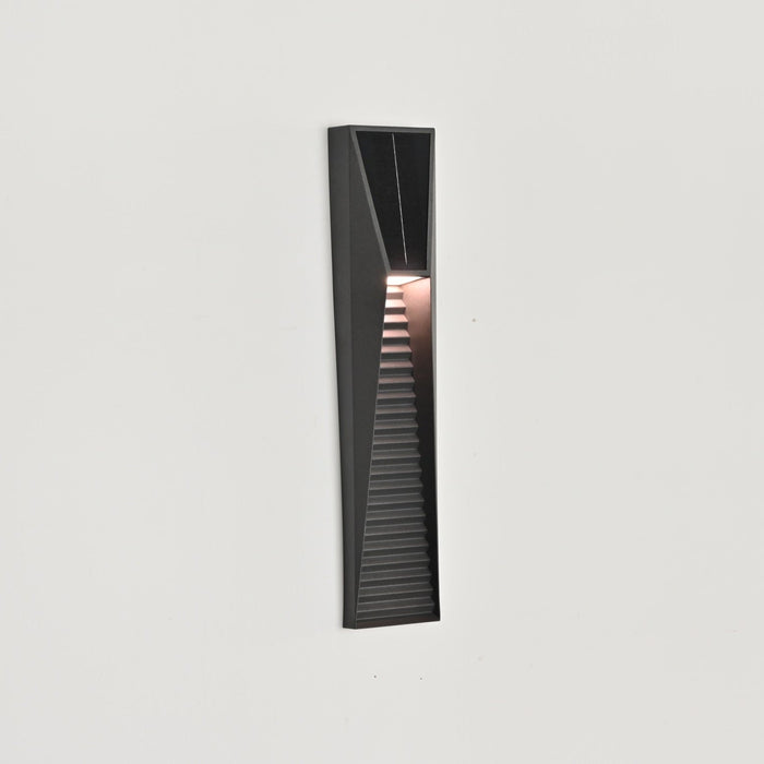 Obsidian Path Solar Outdoor Wall Light - Simprolos
