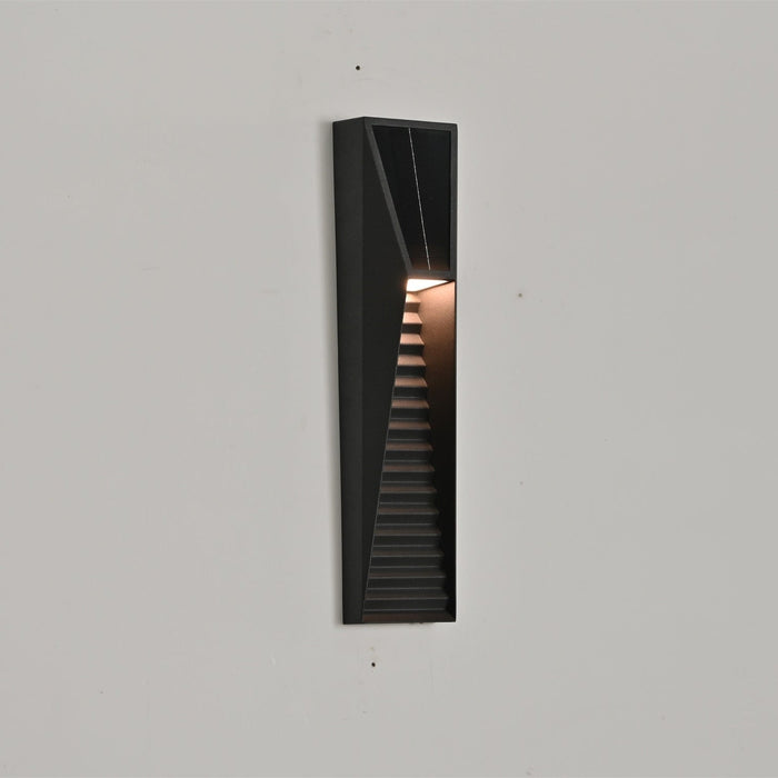 Obsidian Path Solar Outdoor Wall Light - Simprolos