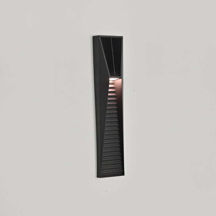 Obsidian Path Solar Outdoor Wall Light - Simprolos