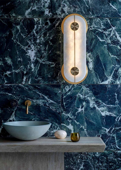 Obvara Alabaster Wall Light - Simprolos