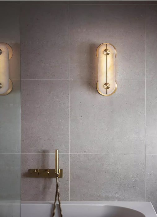 Obvara Alabaster Wall Light - Simprolos