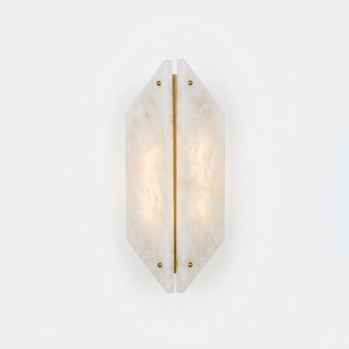 Onyxa Crest Alabaster Wall Lamp - Simprolos