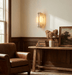 Onyxa Crest Alabaster Wall Lamp - Simprolos