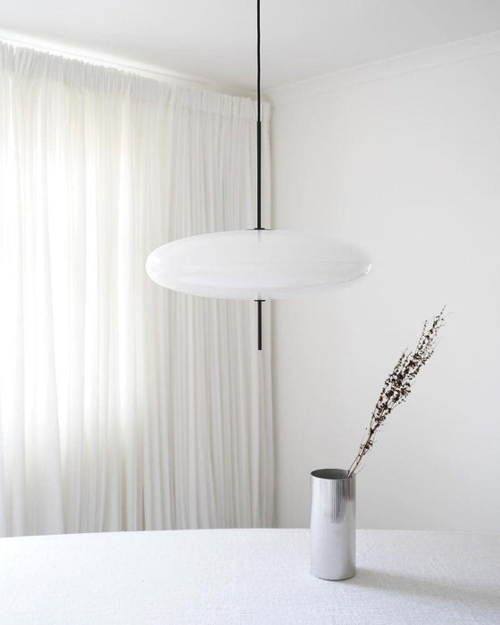 Opal Disc Suspension Lamp - Simprolos