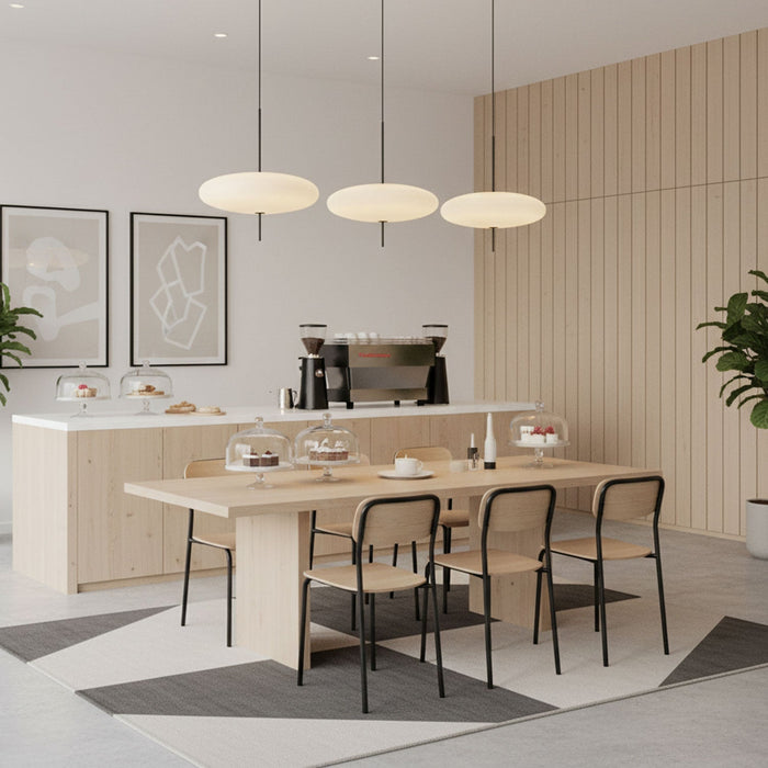 Opal Disc Suspension Lamp - Simprolos