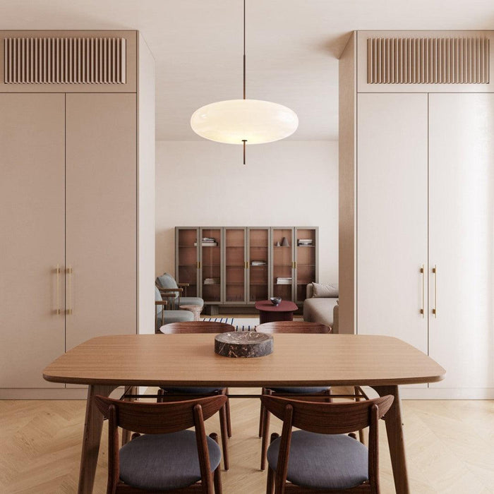 Opal Disc Suspension Lamp - Simprolos