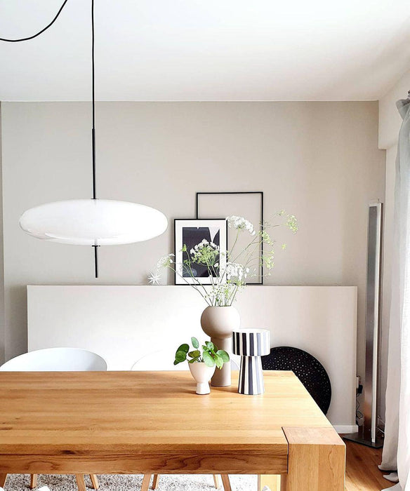 Opal Disc Suspension Lamp - Simprolos