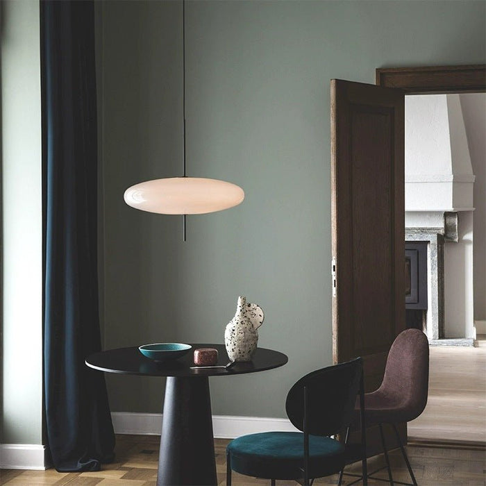 Opal Disc Suspension Lamp - Simprolos