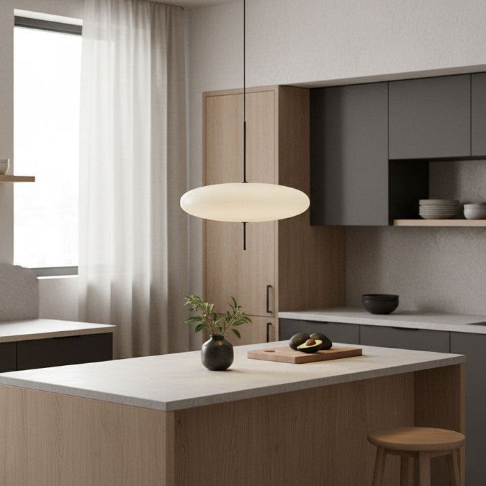 Opal Disc Suspension Lamp - Simprolos