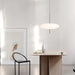 Opal Disc Suspension Lamp - Simprolos