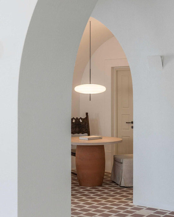 Opal Disc Suspension Lamp - Simprolos